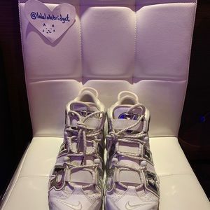 Nike Air More Uptempo Chrome White, size 10